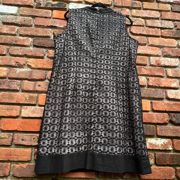 JESSICA HOWARD sleeveless shift dress black modern lace 16W knee length - Picture 11 of 12
